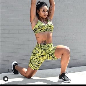 High waisted biker shorts